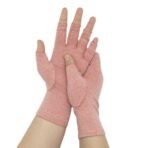 Popular Hemp Gray Black Half-Finger Pressure Gloves Care Rehabilitation Fitness Outdoor Sports Cycling Gloves Wholesale - Image 5